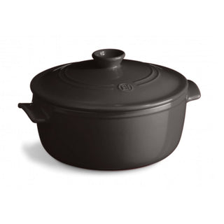 Emile Henry round casserole 4 L. Emile Henry Charcoal 79 - Buy now on ShopDecor - Discover the best products by EMILE HENRY design