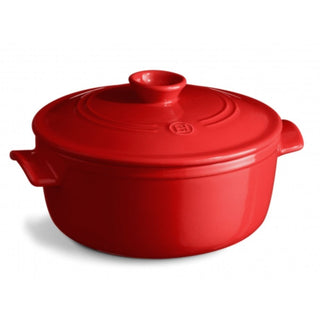 Emile Henry round casserole 5.3 L. Emile Henry Burgundy 34 - Buy now on ShopDecor - Discover the best products by EMILE HENRY design