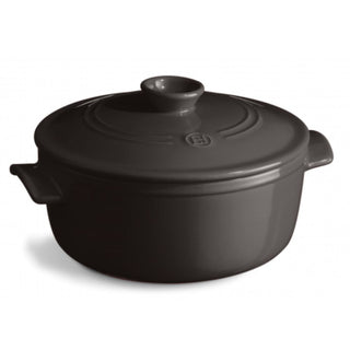 Emile Henry round casserole 5.3 L. Emile Henry Charcoal 79 - Buy now on ShopDecor - Discover the best products by EMILE HENRY design