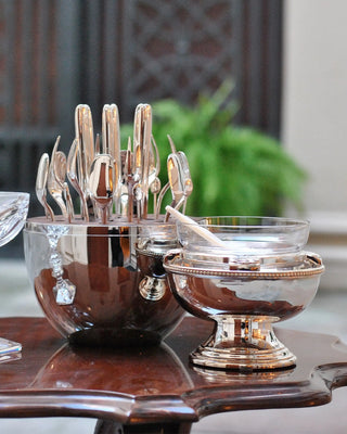 Ercuis Ambassade Perles caviar cup silver plated - Buy now on ShopDecor - Discover the best products by ERCUIS design