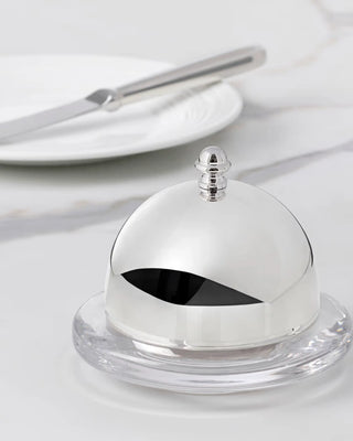 Ercuis Regards butter dish with cover silver plated - Buy now on ShopDecor - Discover the best products by ERCUIS design