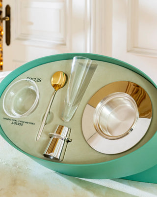 Ercuis Saturne caviar and vodka set silver plated - Buy now on ShopDecor - Discover the best products by ERCUIS design