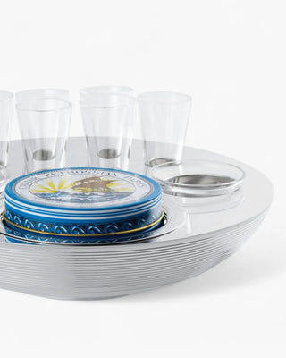 Ercuis Transat 2 caviar and 6 vodka holders silver plated - Buy now on ShopDecor - Discover the best products by ERCUIS design