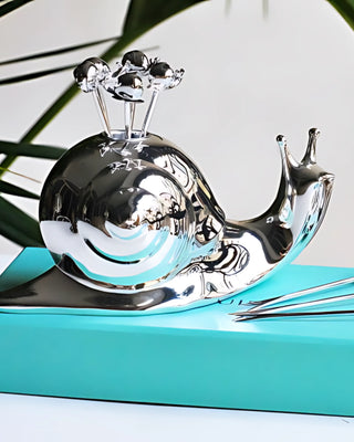 Ercuis Tuileries 8-pick fork set for snails silver plated - Buy now on ShopDecor - Discover the best products by ERCUIS design