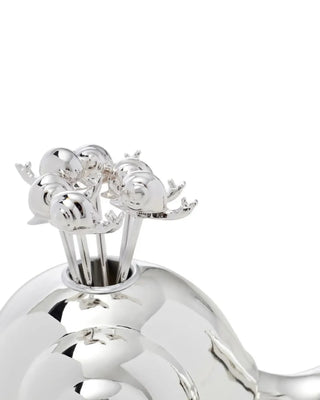 Ercuis Tuileries 8-pick fork set for snails silver plated - Buy now on ShopDecor - Discover the best products by ERCUIS design