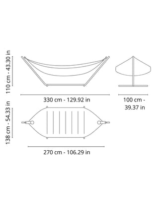 Fatboy Headdemock Deluxe hammock with pillow and cover included