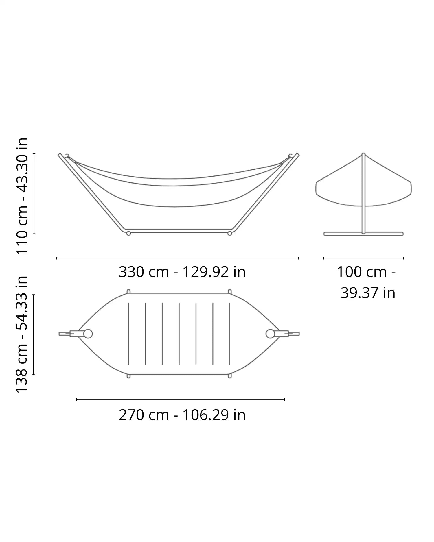 Fatboy Headdemock Superb hammock with pillow and cover included