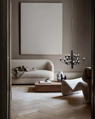 Flos 2097 pendant lamp with frosted bulbs
