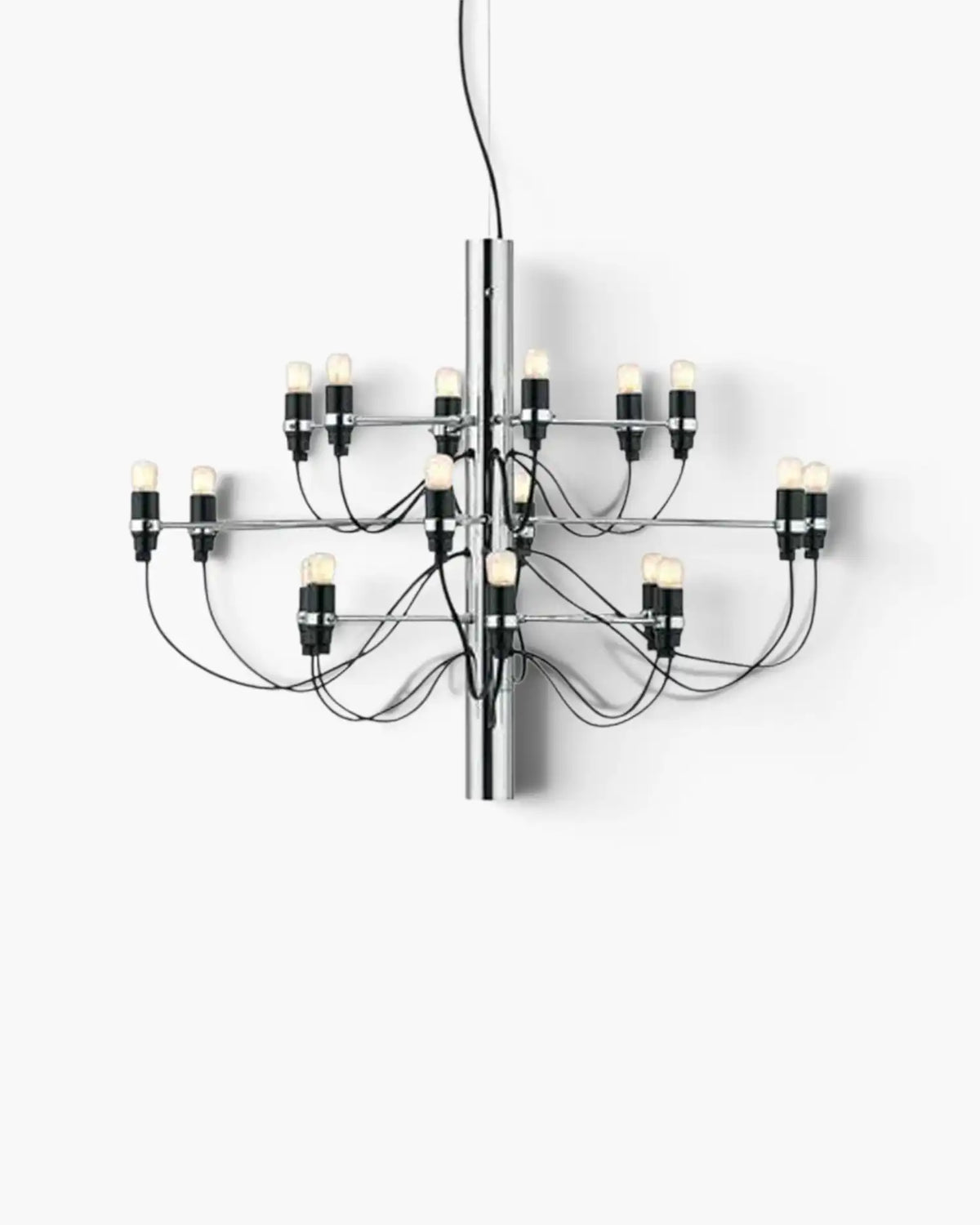 【希少】Lungean & Pellman フロアランプ ポストモダン Flos 2097 pendant lamp with frosted bulbs by Gino Sarfatti