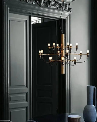 Flos 2097 pendant lamp with frosted bulbs