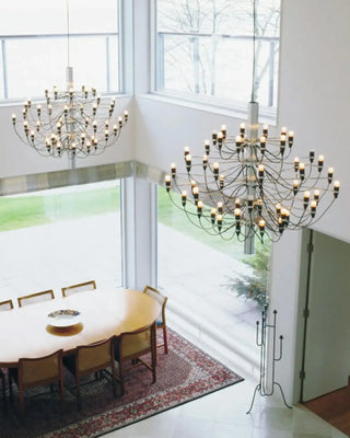 Flos 2097 pendant lamp with frosted bulbs