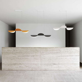 Flos Almendra Linear S3 pendant lamp LED 130 cm. - Buy now on ShopDecor - Discover the best products by FLOS design