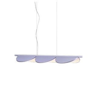 Flos Almendra Linear S3 pendant lamp LED 130 cm. 110 Volt Flos Almendra Lilac Metallized - Buy now on ShopDecor - Discover the best products by FLOS design