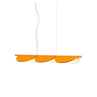 Flos Almendra Linear S3 pendant lamp LED 130 cm. 110 Volt Flos Almendra Ocher - Buy now on ShopDecor - Discover the best products by FLOS design