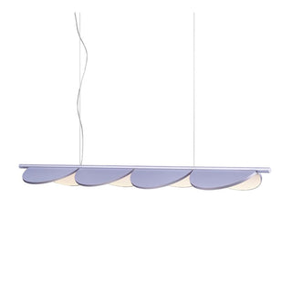 Flos Almendra Linear S4 pendant lamp LED 166 cm. 110 Volt Flos Almendra Lilac Metallized - Buy now on ShopDecor - Discover the best products by FLOS design