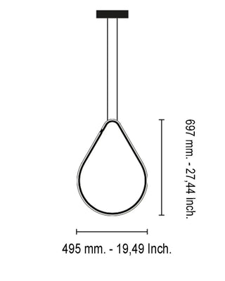 LED-Pendelleuchte Flos Arrangements Drop