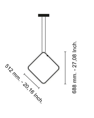 Lampada a sospensione Flos Arrangements Quadrato LED