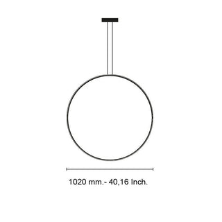 Flos Arrangements Round Large pendant lamp LED black diam. 102 cm. - Buy now on ShopDecor - Discover the best products by FLOS design