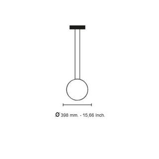 Flos Arrangements Round Small pendant lamp LED black diam. 39.8 cm. - Buy now on ShopDecor - Discover the best products by FLOS design