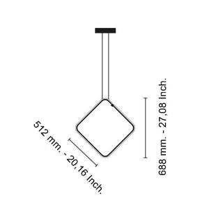 Flos Arrangements Square Large pendant lamp LED black - Buy now on ShopDecor - Discover the best products by FLOS design