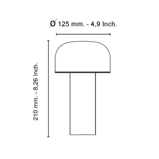 Flos Bellhop Battery table lamp LED matt black - Special Edition - Buy now on ShopDecor - Discover the best products by FLOS design