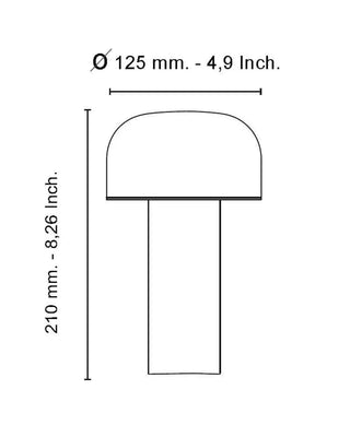 Lámpara de mesa portátil Flos Bellhop Unplugged LED
