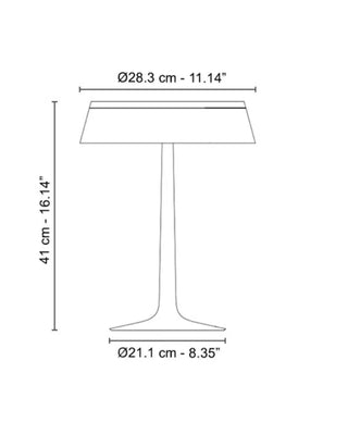 Lampada da tavolo Flos Bon Jour LED con corona