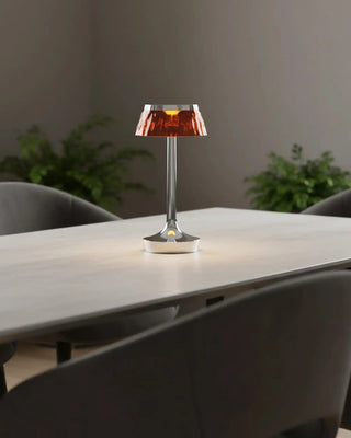 Lámpara de mesa portátil Flos Bon Jour Unplugged LED con corona