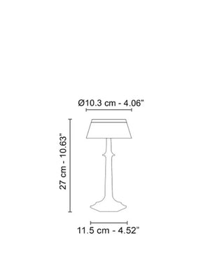 Lámpara de mesa Flos Bon Jour Versailles Pequeño LED con corona