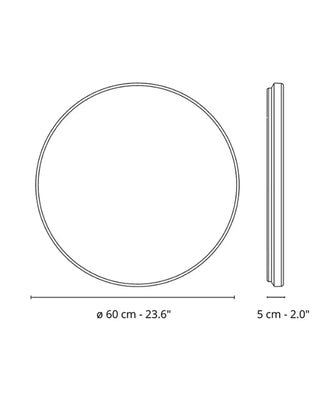 Flos Clara LED wall/ceiling lamp with frieze