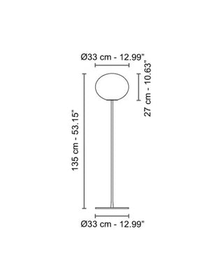 Flos Glo-Ball floor lamp