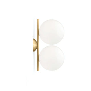 Flos IC C/W1 Double wall/ceiling lamp Brushed Brass - Buy now on ShopDecor - Discover the best products by FLOS design