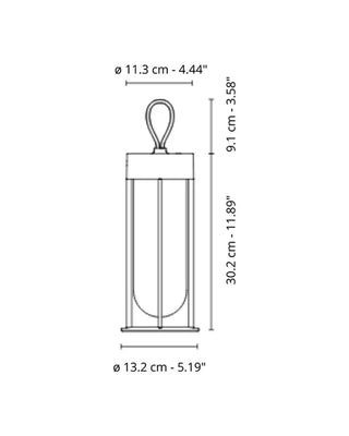 Flos In Vitro Unplugged tragbare LED-Tischleuchte