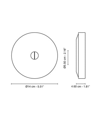 Flos Mini Button wall/ceiling lamp - Buy now on ShopDecor - Discover the best products by FLOS design