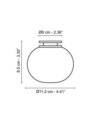 Flos Mini Glo-Ball C/W wall/ceiling lamp