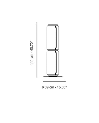 Flos Noctambule 2 シリンダーのLEDフロアライト