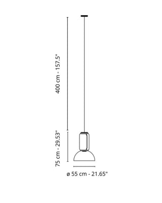 Flos Noctambule シリンダーと丼鉢のLEDペンダントライト
