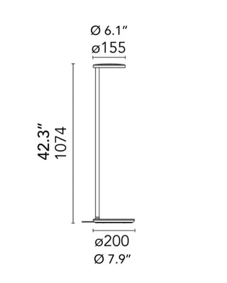 Flos Oblique LED floor lamp