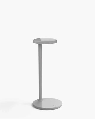 Flos Oblique LED table lamp Glossy grey with charging base - Buy now on ShopDecor - Discover the best products by FLOS design