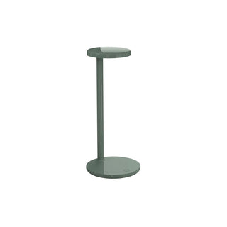 Flos Oblique Qi table lamp with rechargeable base Flos Sage green - Buy now on ShopDecor - Discover the best products by FLOS design