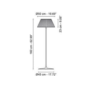 Flos Romeo Moon F floor lamp transparent - Buy now on ShopDecor - Discover the best products by FLOS design
