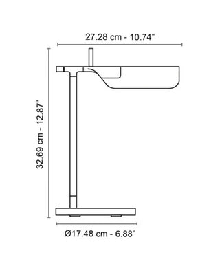 Lámpara de mesa LED Tab T de Flos
