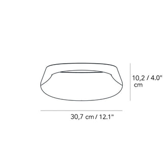 FontanaArte Bonnet medium LED wall lamp by Odoardo Fioravanti - Buy now on ShopDecor - Discover the best products by FONTANAARTE design