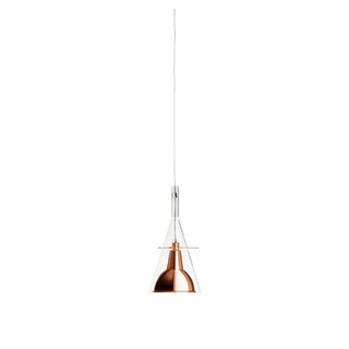 FontanaArte Flûte small LED suspension lamp by Franco Raggi Copper/Transparent - Buy now on ShopDecor - Discover the best products by FONTANAARTE design