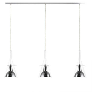 FontanaArte Flûte large trasparent chrome LED suspension lamp - Buy now on ShopDecor - Discover the best products by FONTANAARTE design