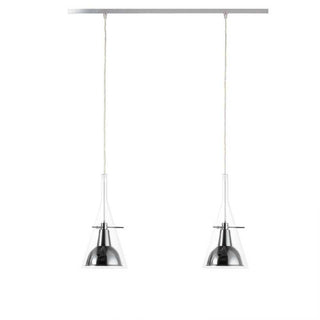 FontanaArte Flûte medium transparent chrome LED suspension lamp - Buy now on ShopDecor - Discover the best products by FONTANAARTE design