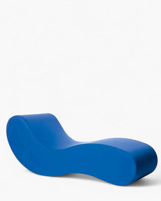 Gufram Alvar chaise longue in polyurethane upholstered with fabric Electric Blue - Buy now on ShopDecor - Discover the best products by GUFRAM design