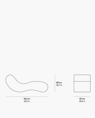 Gufram Alvar chaise longue in polyurethane upholstered with fabric - Buy now on ShopDecor - Discover the best products by GUFRAM design