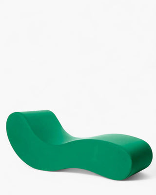 Gufram Alvar chaise longue in polyurethane upholstered with fabric Green - Buy now on ShopDecor - Discover the best products by GUFRAM design