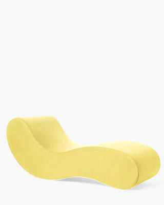 Gufram Alvar chaise longue in polyurethane upholstered with fabric Yellow - Buy now on ShopDecor - Discover the best products by GUFRAM design